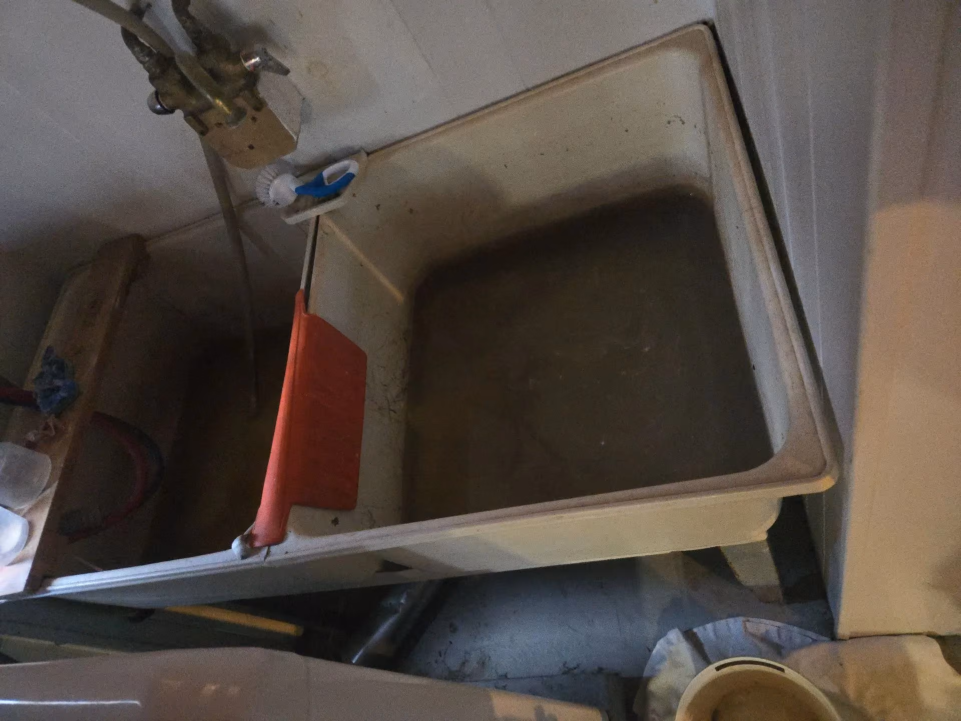 Backed Up Main Drain Cleared and Flowing Again