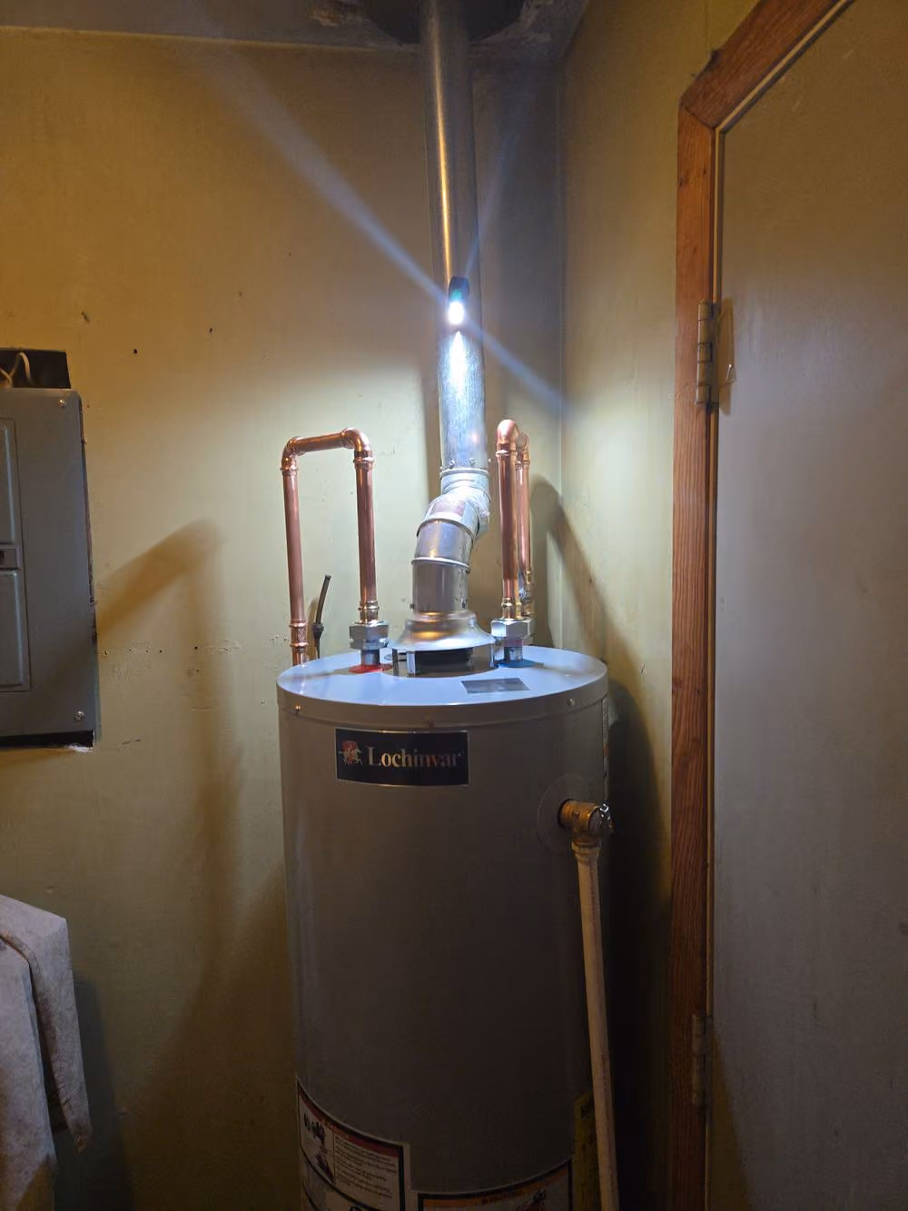 30-Gallon Gas Water Heater Replacement in Saginaw with New Copper Lines