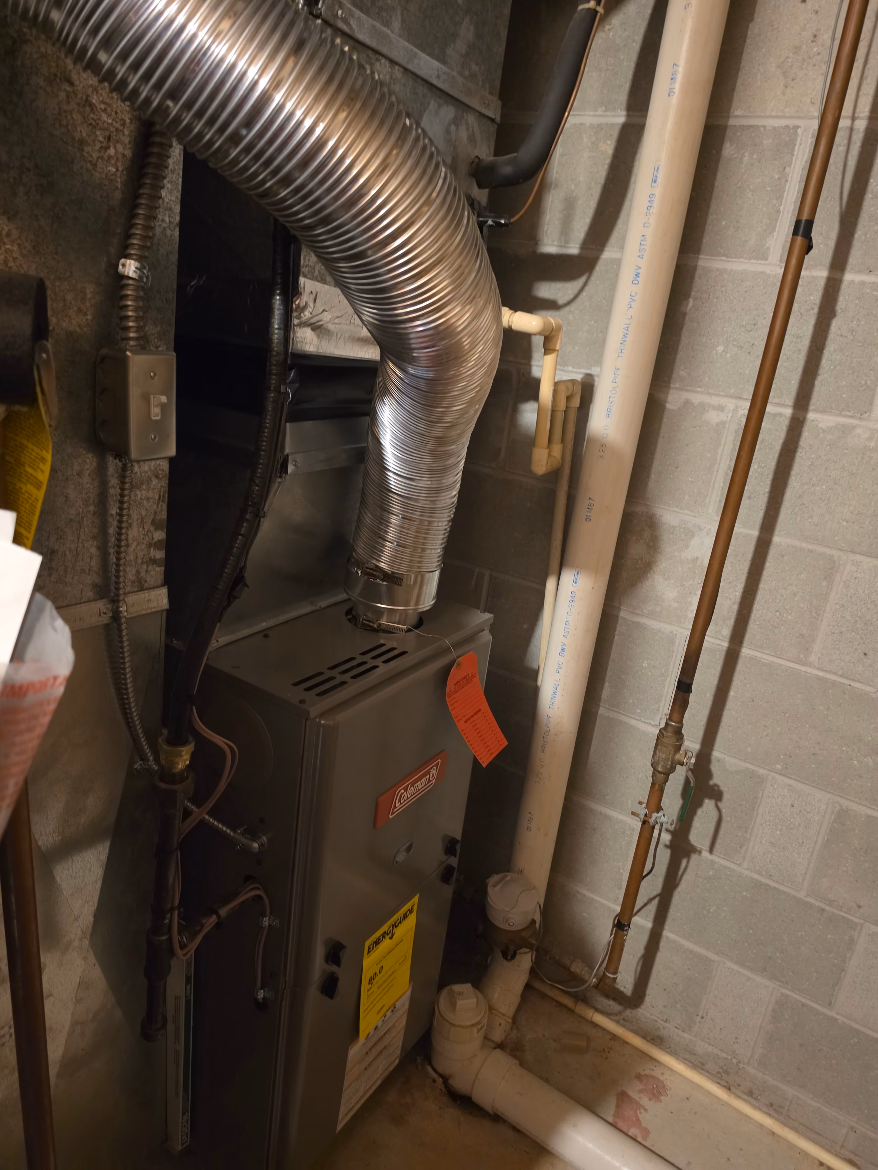 30-Year-Old Furnace Replaced With a Brand New Coleman Unit