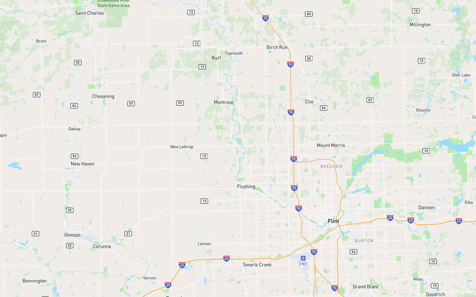Service area map